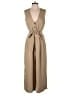 H&M 100% Polyester Solid Tan Jumpsuit Size S - photo 1