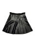 Bebe 100% Polyurethane Metallic Black Skirt Size 14 - photo 1