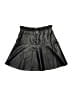 Bebe 100% Polyurethane Metallic Black Skirt Size 14 - photo 2