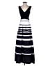 Xscape 100% Polyester Stripes Black Cocktail Dress Size 4 - photo 1