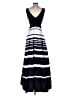 Xscape 100% Polyester Stripes Black Cocktail Dress Size 4 - photo 2
