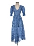 Boden Paisley Blue Casual Dress Size 2 - photo 1