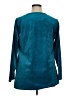 Woman Within 100% Polyester Teal Long Sleeve Blouse Size 14 (M) - photo 2