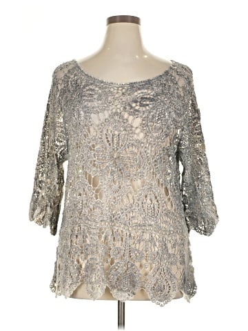 Indigo Thread Co. 3/4 Sleeve Top (view 1)