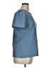 Express Outlet Blue Short Sleeve Top Size XL - photo 4