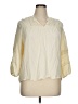 Daniel Rainn Ivory 3/4 Sleeve Blouse Size XL - photo 1