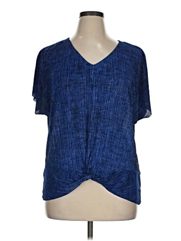 Dana Buchman Short Sleeve Blouse (view 1)