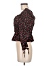 Topshop 100% Polyester Black 3/4 Sleeve Blouse Size 6 - photo 5