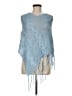 BCBGMAXAZRIA Blue Poncho One size - photo 1