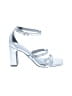 Nordstrom Rack Silver Gray Heels Size 4 1/2 - photo 1
