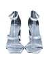 Nordstrom Rack Silver Gray Heels Size 4 1/2 - photo 2
