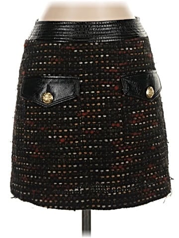 Veronica Beard Faux Leather Skirt (view 1)
