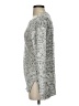 Madison Lilly Tweed Silver Pullover Sweater Size S - photo 5