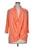 Jennifer Lopez 100% Rayon Orange 3/4 Sleeve Top Size XL - photo 1