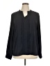 41Hawthorn 100% Polyester Black Long Sleeve Blouse Size XL - photo 1