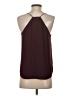 Ann Taylor LOFT 100% Polyester Burgundy Sleeveless Top Size XS - photo 2
