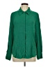 MNG Green Long Sleeve Blouse Size 10 - photo 1