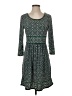 Max Studio Print Green Casual Dress Size S - photo 1