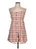 Mudd 100% Cotton Plaid Orange Casual Dress Size L - photo 1