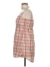 Mudd 100% Cotton Plaid Orange Casual Dress Size L - photo 5