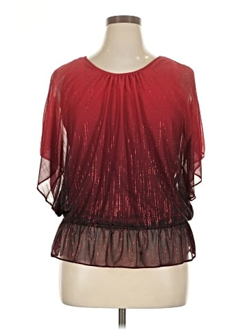 Roz & Ali Short Sleeve Blouse (view 1)