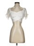 Reset 100% Polyester Ivory Short Sleeve Top Size S - photo 1