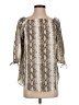 Status by Chenault Silver 3/4 Sleeve Blouse Size S - photo 1