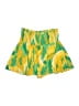 Adrienne Print Yellow Shorts Size M - photo 1