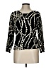 CAbi Print Black Pullover Sweater Size L - photo 1