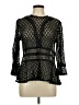 Hazel Black 3/4 Sleeve Blouse Size L - photo 1