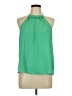 Echo 100% Polyester Green Sleeveless Blouse Size L - photo 1