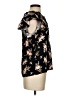 1.State Floral Black Short Sleeve Blouse Size S - photo 4