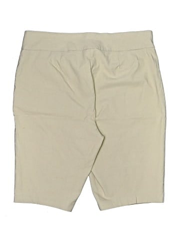 So Slimming by Chico's Khaki Shorts (view 2)