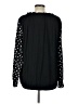Left Coast by Dolan 100% Polyester Polka Dots Black Long Sleeve Blouse Size L - photo 2