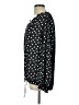 Left Coast by Dolan 100% Polyester Polka Dots Black Long Sleeve Blouse Size L - photo 5