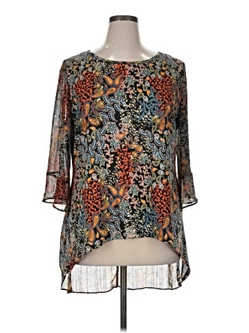 Sara Michelle 3/4 Sleeve Blouse (view 1)