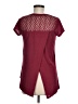 No Boundaries Burgundy Short Sleeve Top Size 7 - 9 - photo 2
