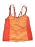 Lands' End Polka Dots Orange Swimsuit Top Size 22 - photo 1