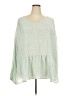 Haptics 100% Polyester Green Long Sleeve Blouse Size 3X - photo 1
