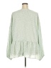 Haptics 100% Polyester Green Long Sleeve Blouse Size 3X - photo 2