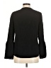 J.Crew 100% Silk Black Long Sleeve Silk Top Size 8 - photo 2