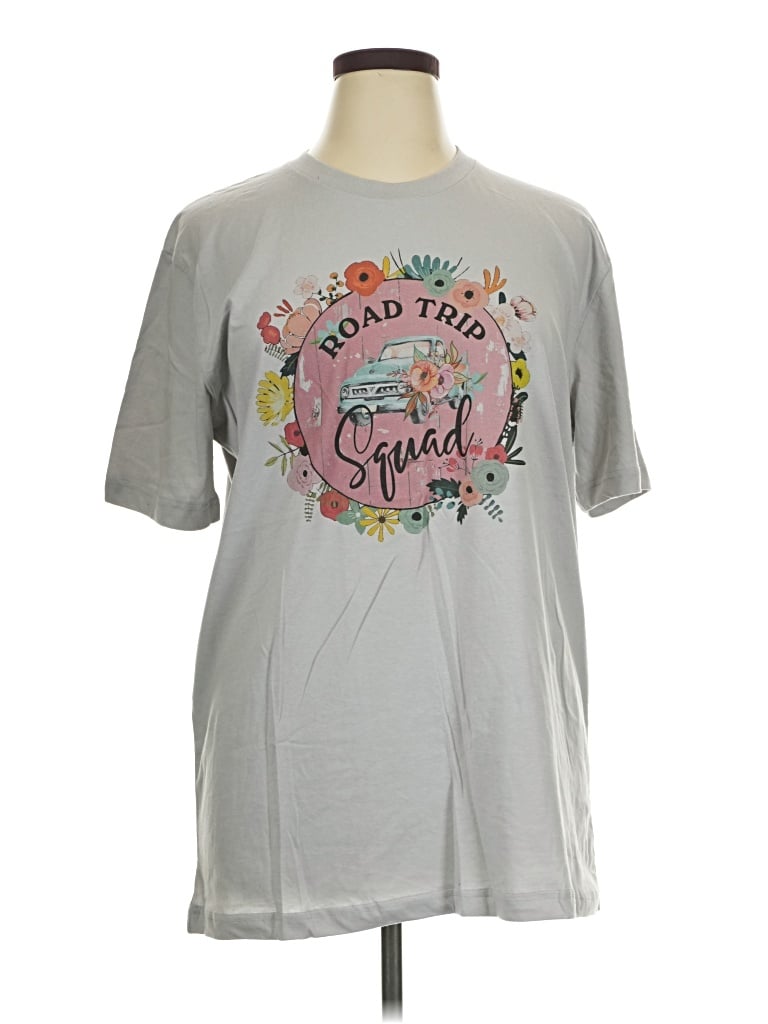 Pre-owned Assorted Brands Short Sleeve T-shirt In Gray