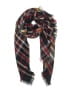 Unbranded Plaid Burgundy Blue Scarf One size - photo 1