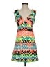 Milly Graphic Orange Cocktail Dress Size 2 - photo 1