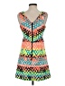 Milly Graphic Orange Cocktail Dress Size 2 - photo 2