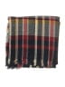 Unbranded Plaid Burgundy Blue Scarf One size - photo 2