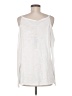 HEATHER 100% Cotton Ivory Sleeveless Top Size M - photo 2