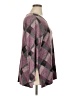 Bobeau Plaid Purple Pullover Sweater Size 1X - photo 4