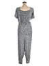 Old Navy 100% Viscose Hearts Gray Blue Jumpsuit Size 4X - photo 2