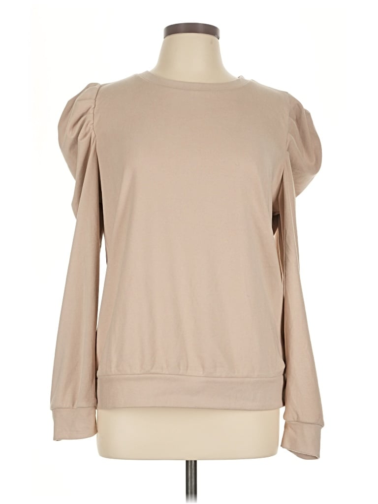 Pre-owned Unbranded Sweatshirt In Tan